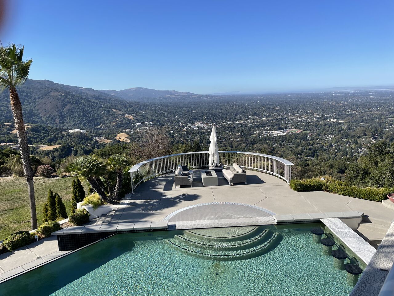 A scenic view overlooking the valley at an Open Future Forum gathering