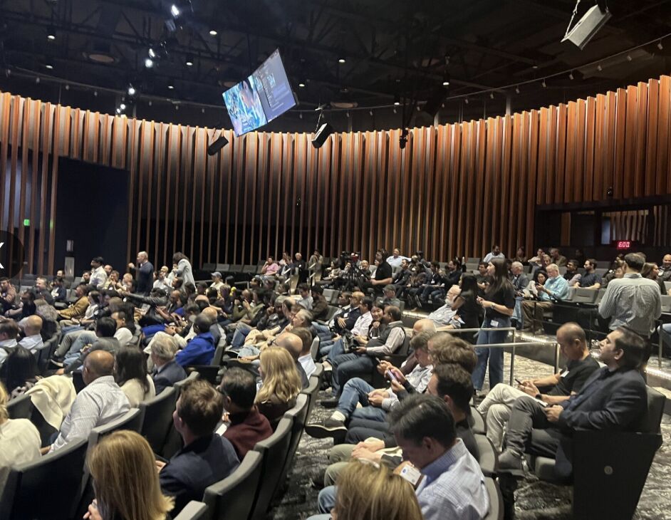 Open Future Forum members gathered for a panel discussion